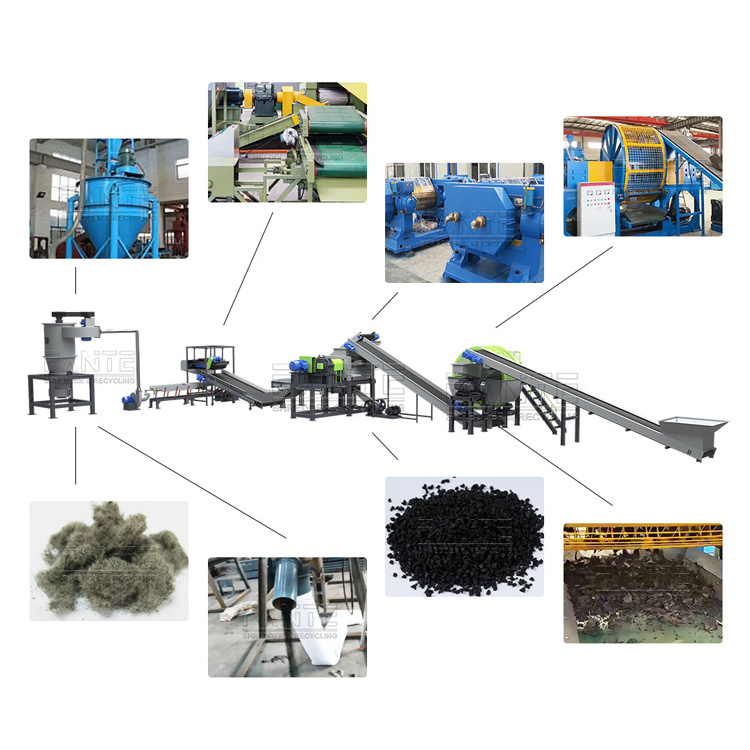 Waste Tire Recycling Machine High Quality Automatic Tire Recycling Machine Price