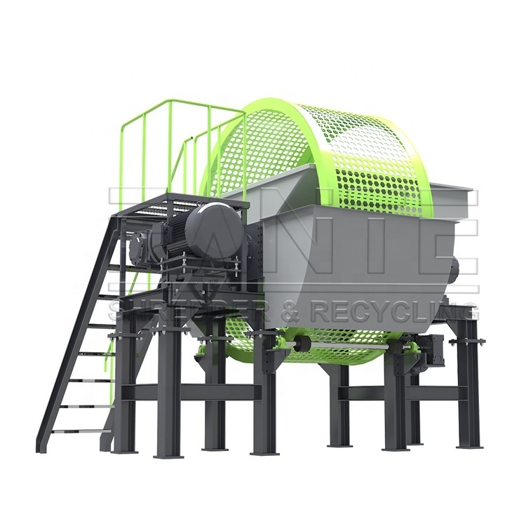 FANTE Industrial 5t/h Rubber Tires Shredder Waste Old Truck Tire Crushing Machine Tyre Shredder For Sale