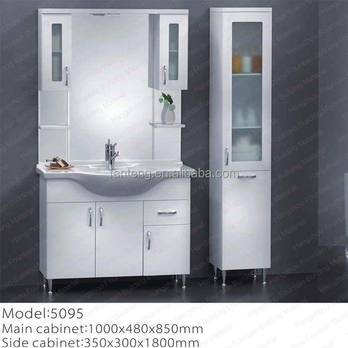 New arrival modern wood bathroom cabinet pvc wall cabinet with mirror