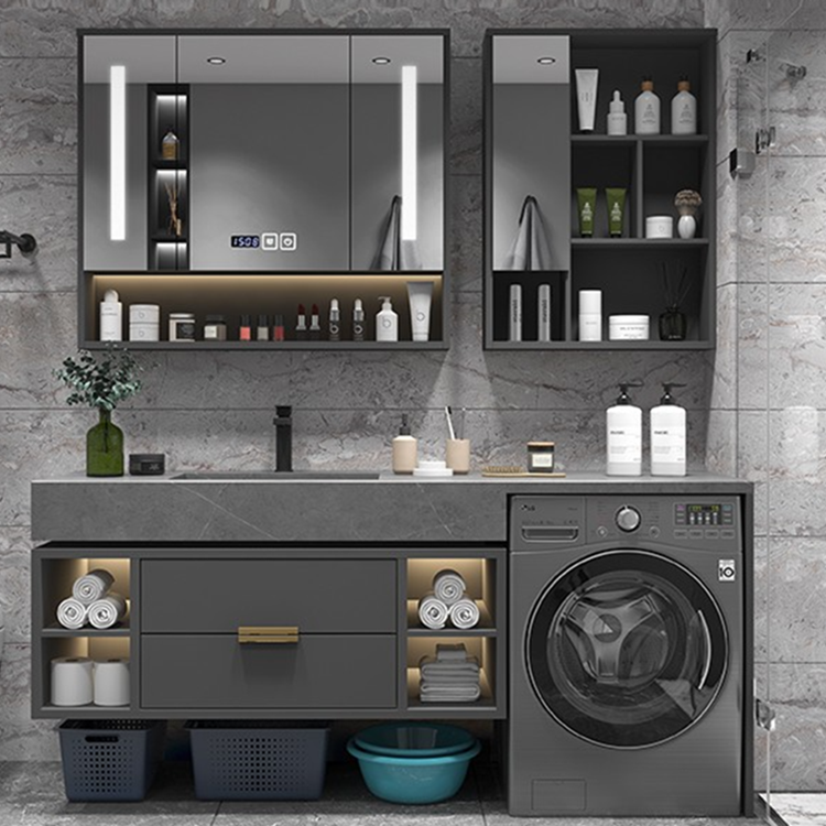 New Arrival Wood Bathroom Toilet Cabinet Laundry sink  Washing Machine Cabinet Save Space Furniture