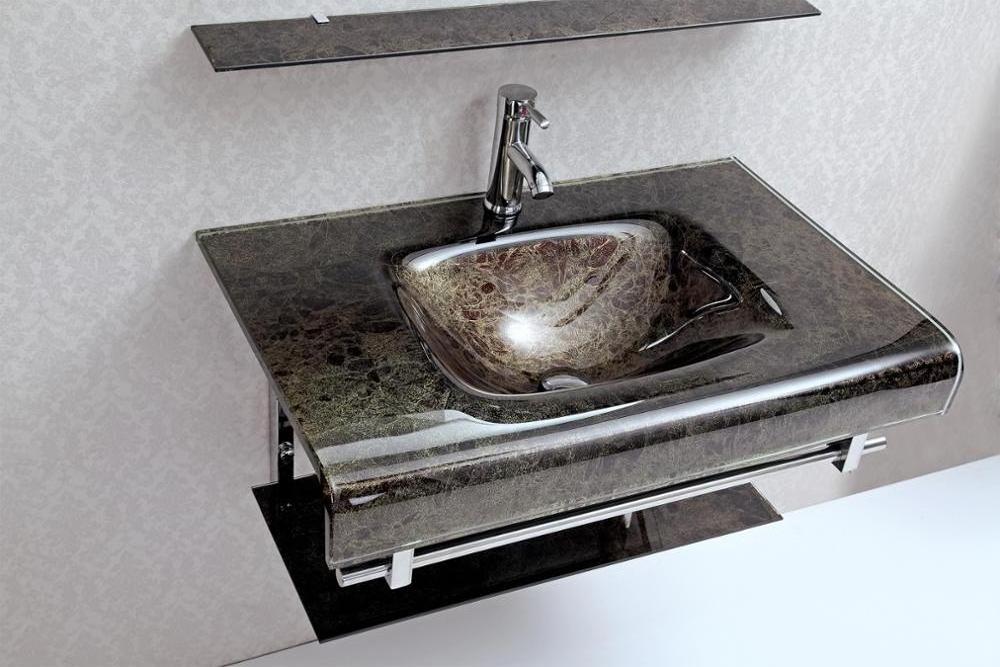 Bathroom Lacquer Hand Wash Glass Basin