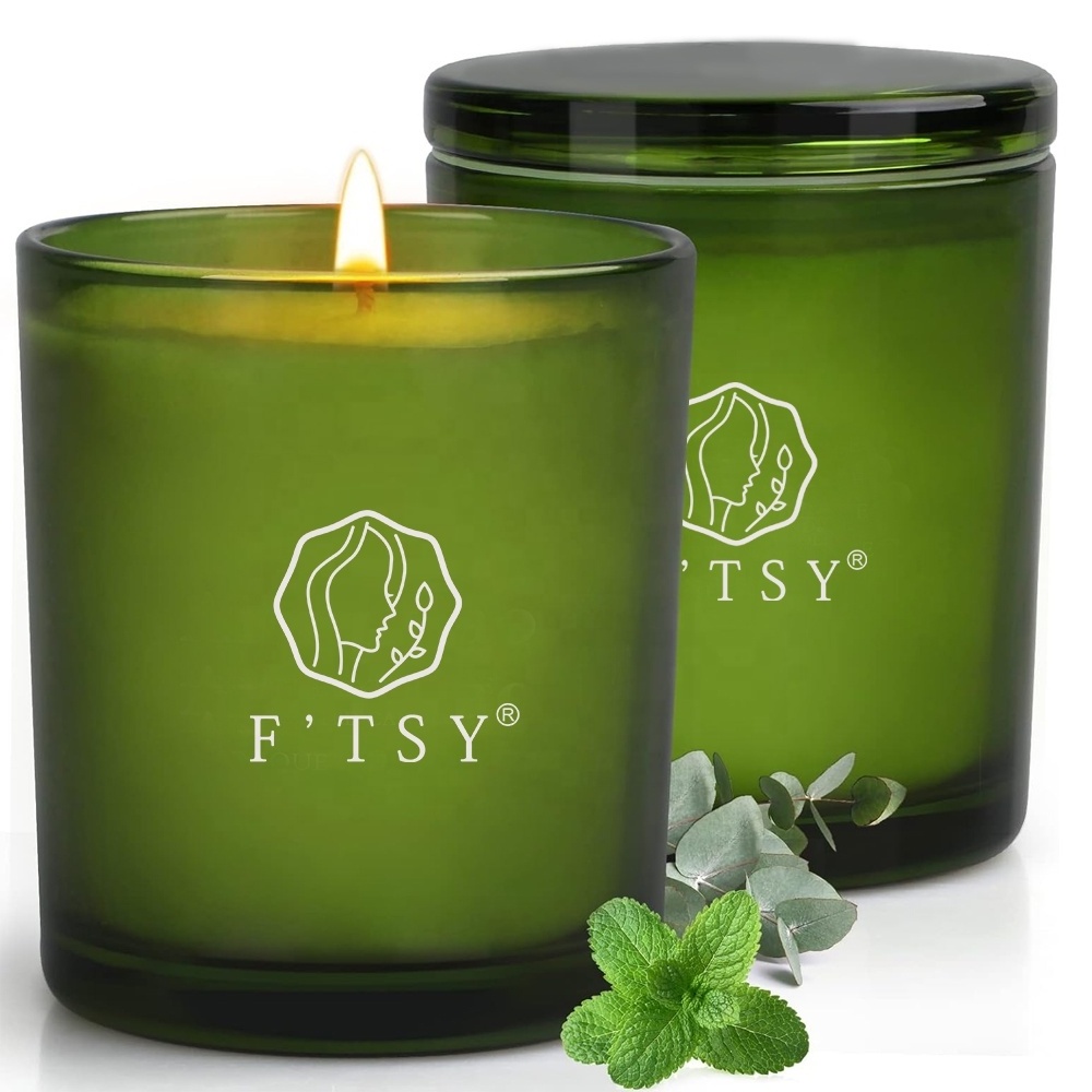 Premium Mimosa Luxurious Highly Scented Fragrance Long Burn time Wax Scented Candle Set