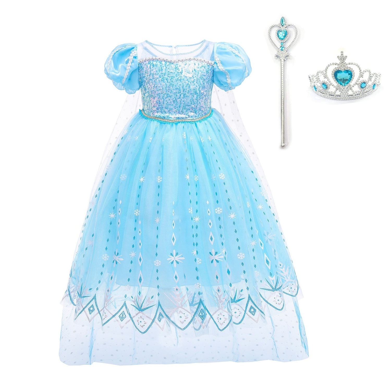 Princess Elsa Dress for Girl Kids Cosplay Elsa Costume Princess Dress Elsa Costumes