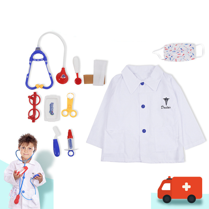 Halloween Party Role Play Children Doctor Cosplay Clothing Set Cook Fireman Pilot Policeman Costumes