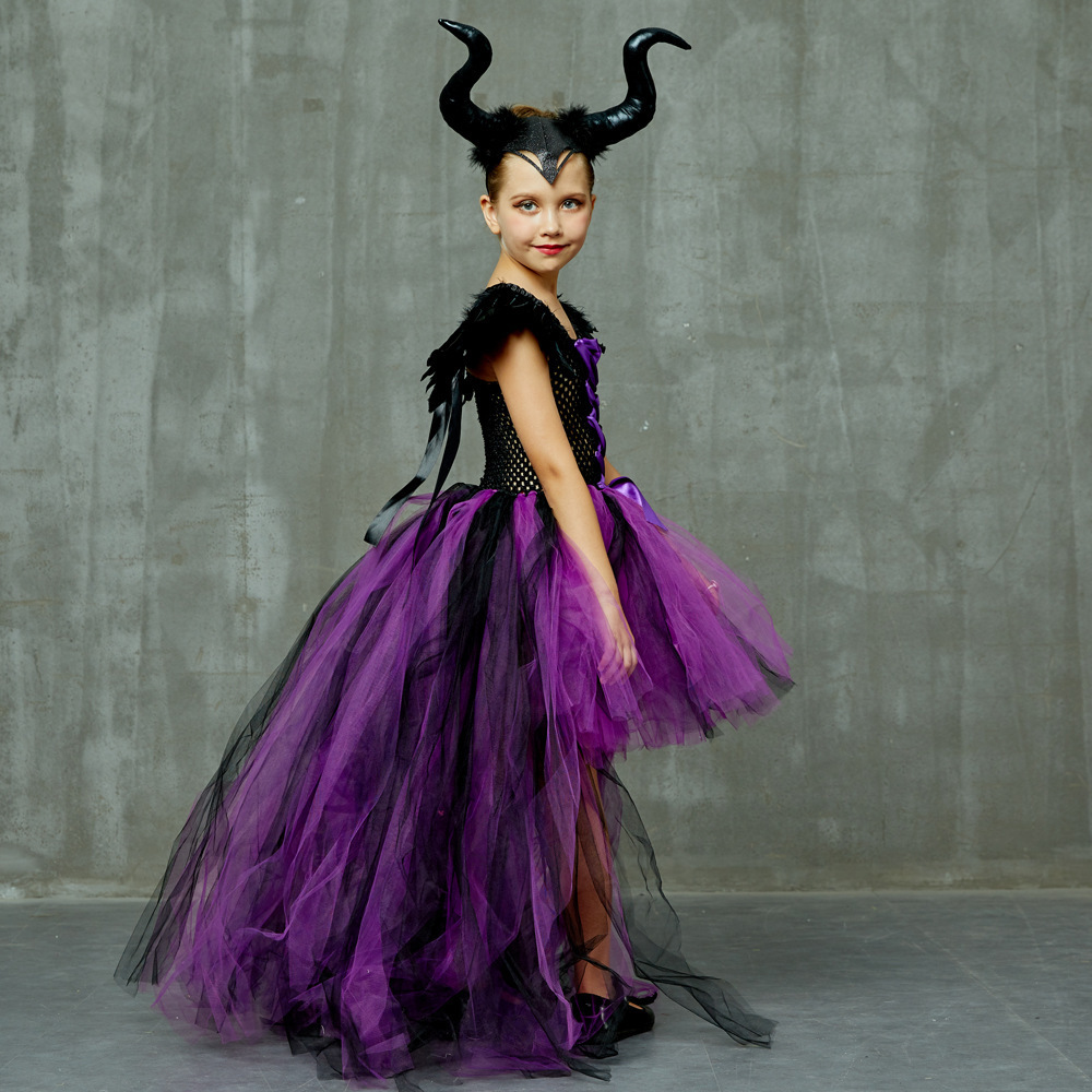 Kids Halloween Cosplay Witches Devil Costumes For Dress Up theme Party