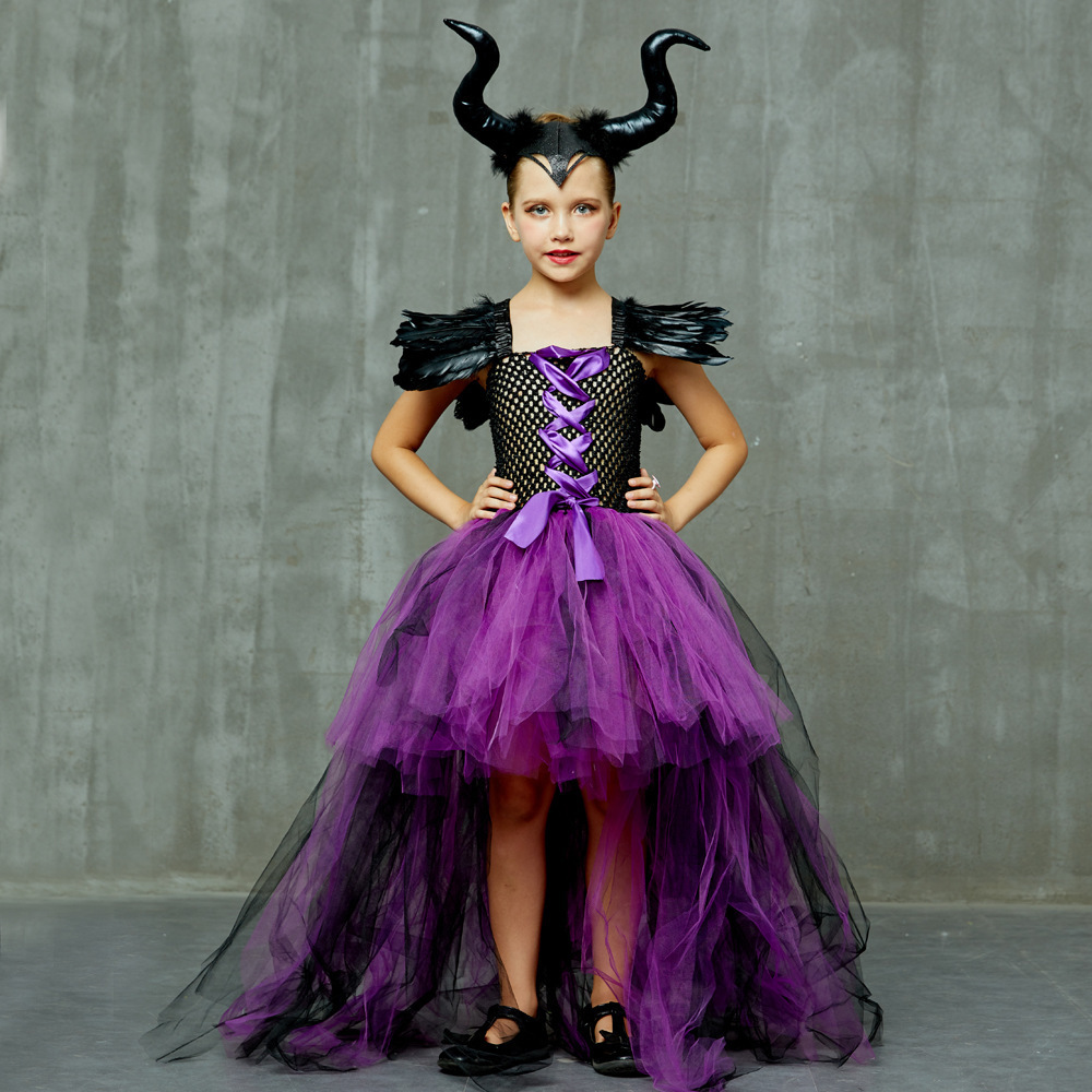 Kids Halloween Cosplay Witches Devil Costumes For Dress Up theme Party