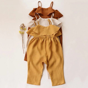 new arrival fashion summer Kids Girls Clothes Outfits Casual Little cartoon Girl Clothing jumpsuit