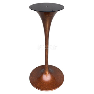 2020 Commercial bar furniture bar height tulip table base for pub with bronze color