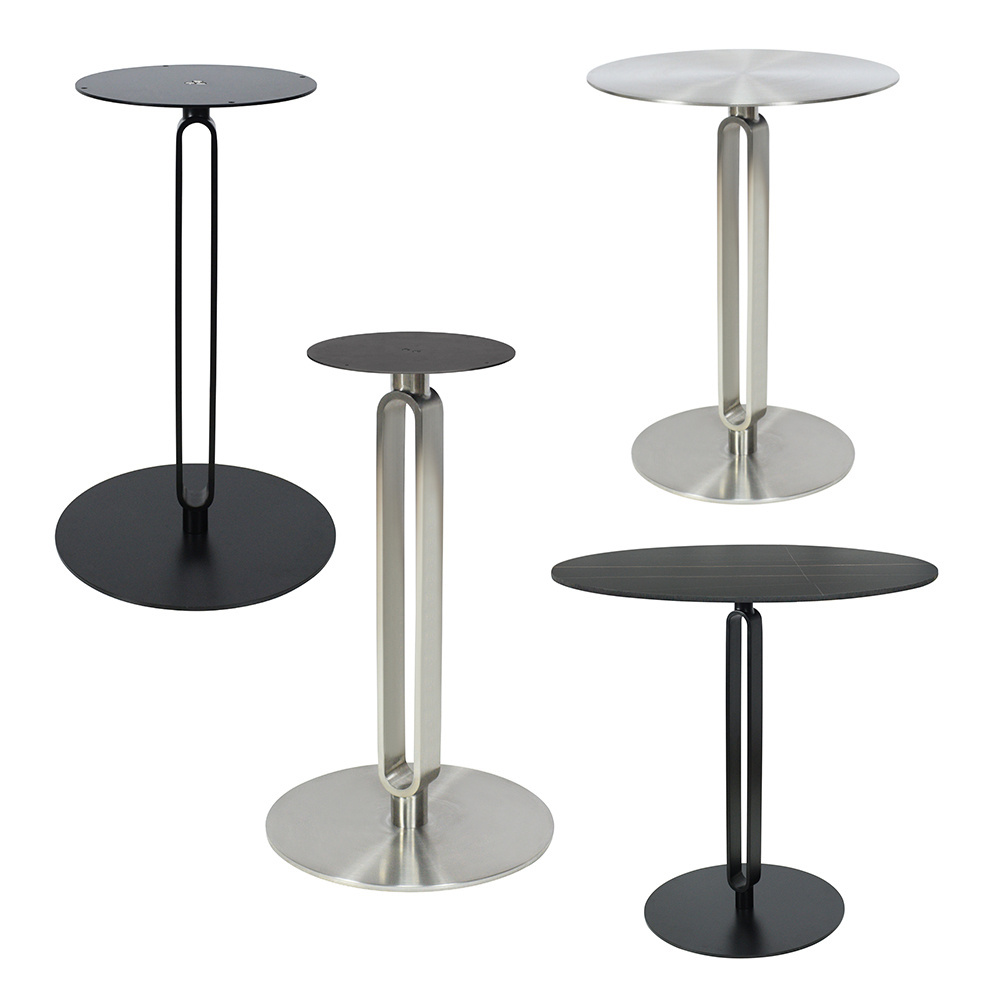 Commercial Furniture Metal Table Legs Custom Modern Top Stainless Steel End/Side/Coffee Dining Table Pied De Table En Metal