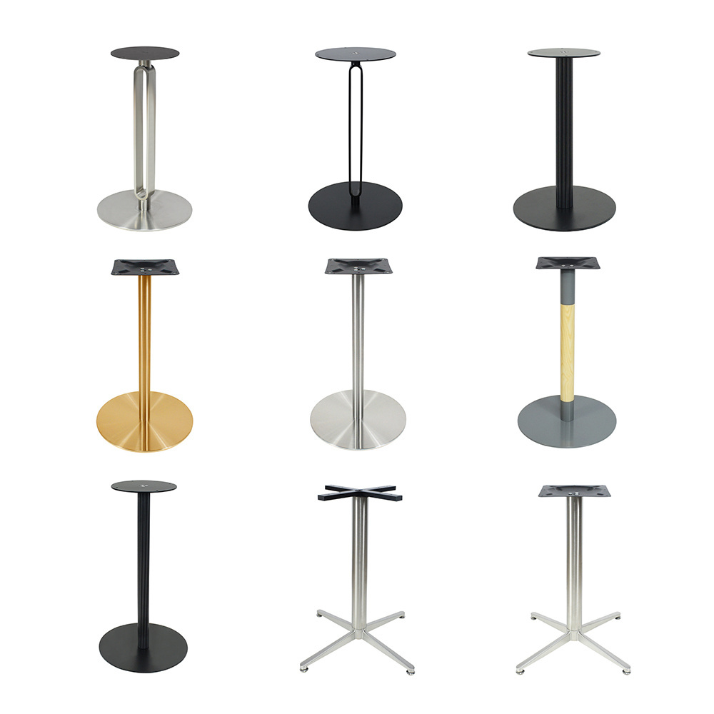 Commercial Furniture Metal Table Legs Custom Modern Top Stainless Steel End/Side/Coffee Dining Table Pied De Table En Metal