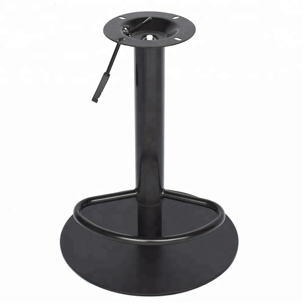 China Trade Assurance Supplier Products Replaceable Metal Iron Bar Swivel stool base With Footrest