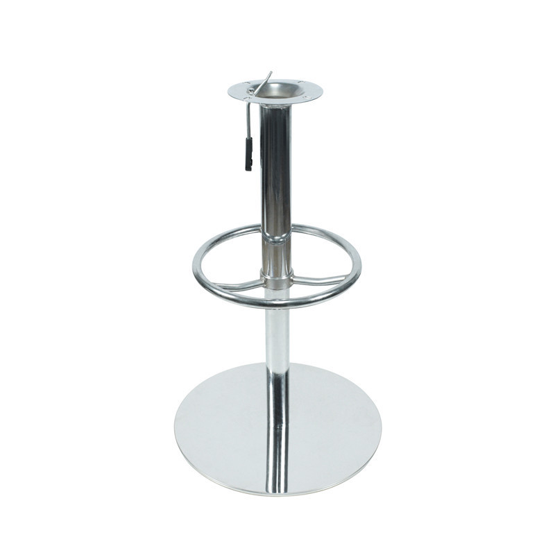 Fantian FT-BY034 metal swivel lift stainless steel round bar stool base for bar stools