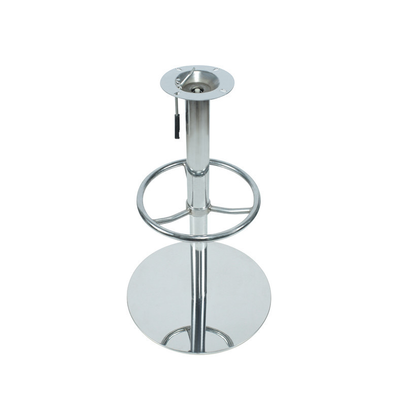 Fantian FT-BY034 metal swivel lift stainless steel round bar stool base for bar stools