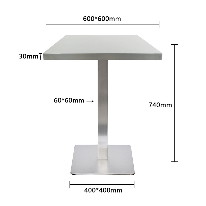 Wholesale Modern Commercial Home Table Indoor Dining Hall Table For Restaurants Cafe