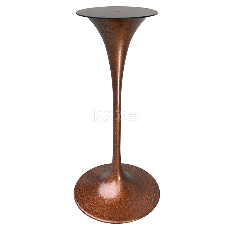 2020 Commercial bar furniture bar height tulip table base for pub with bronze color