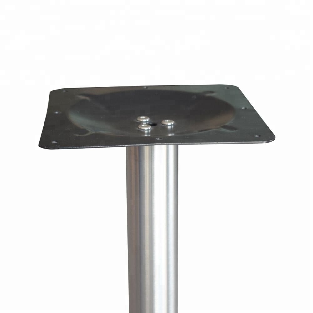 Hot sale Restaurant Pedestal 201# stainless steel Round Dining Table legs wiht silver color