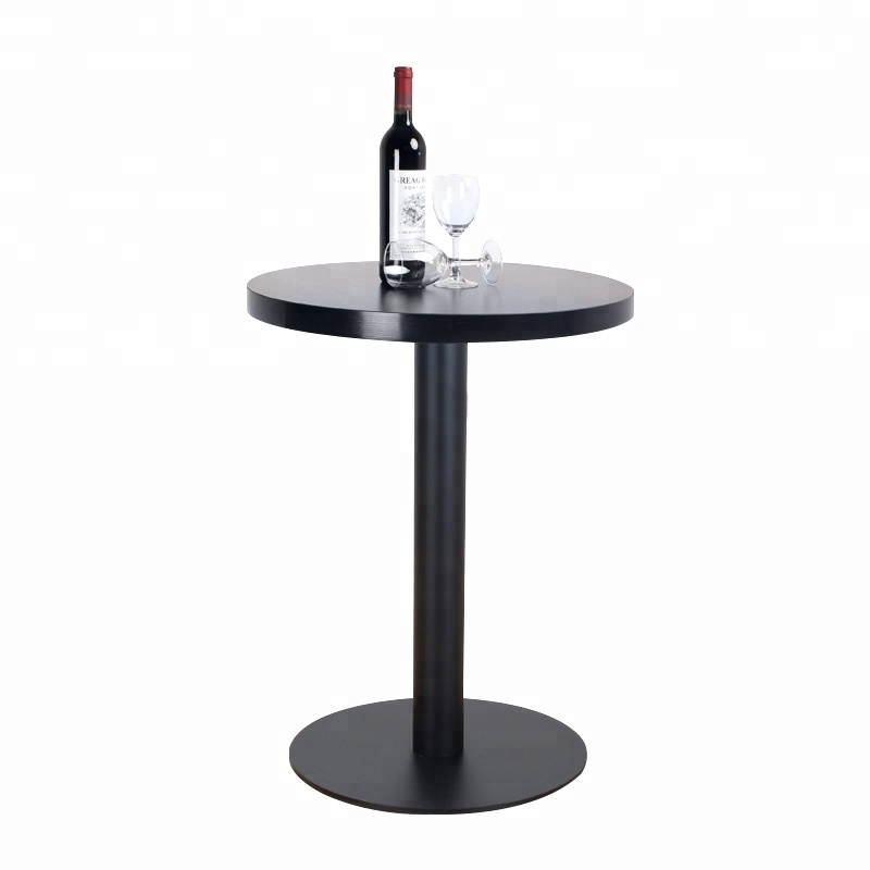 Foot metal black powder coated bar bistro table base for table marble