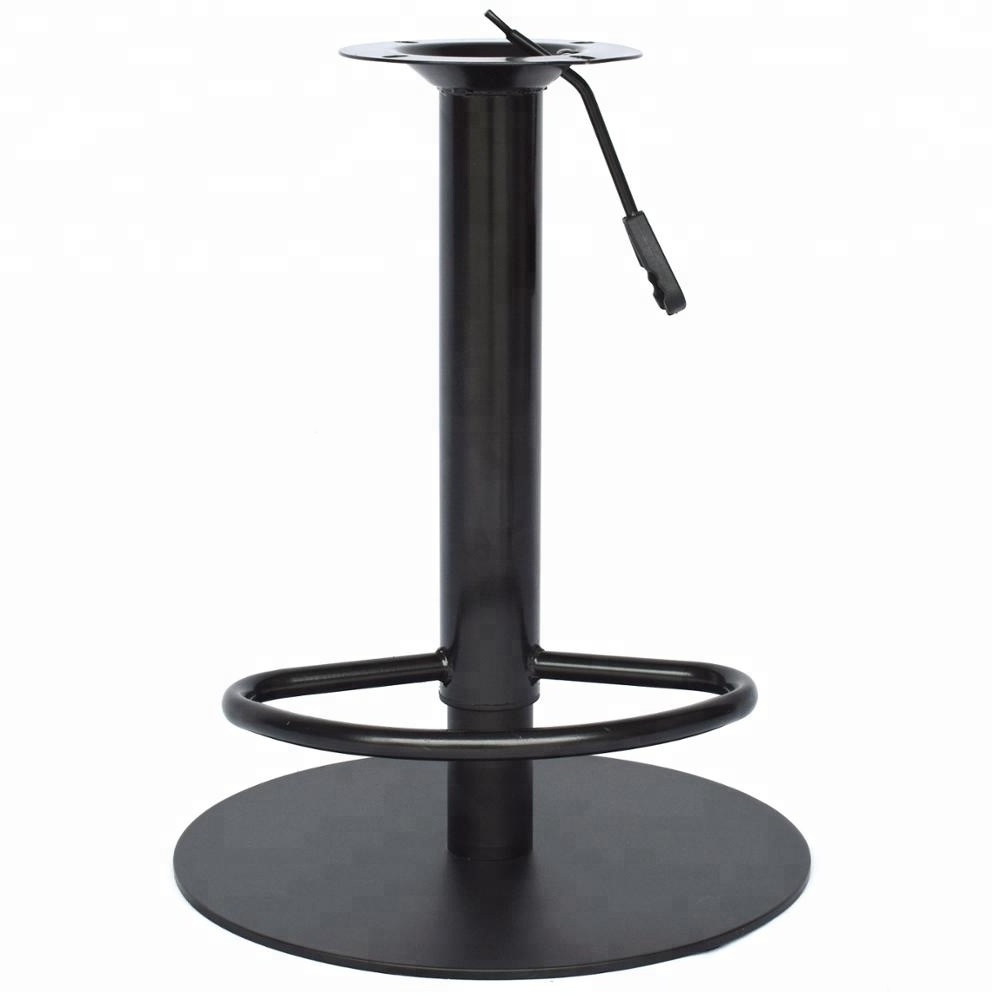 China Trade Assurance Supplier Products Replaceable Metal Iron Bar Swivel stool base With Footrest