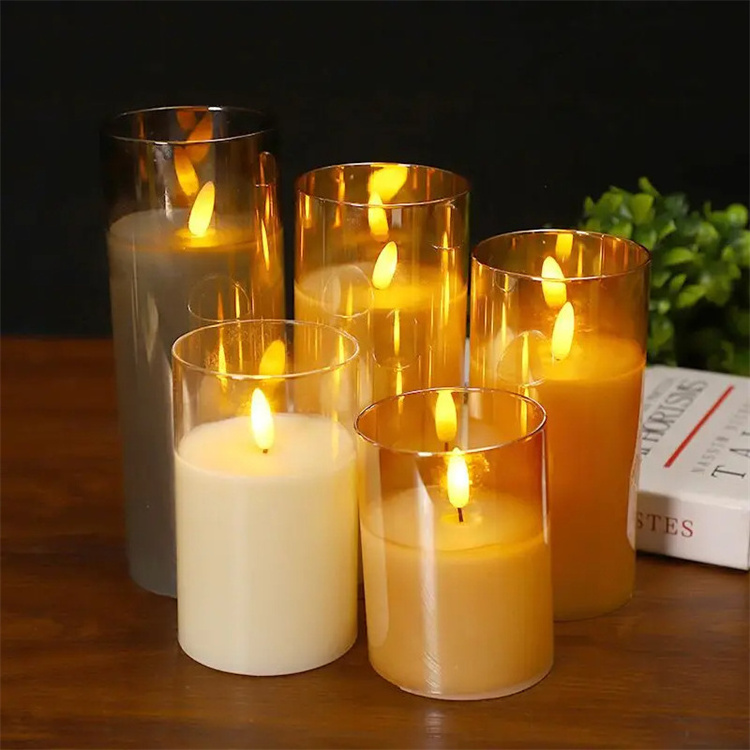 Wholesale High Borosilicate Glass Clear Candle Holder For Home Decoration and Wedding