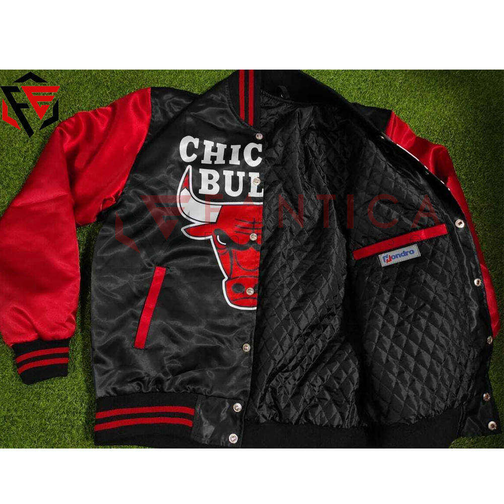 High Quality Custom Satin Bomber Jacket Polyester Winter Men and Women Baseball Satin Varsity Jacket