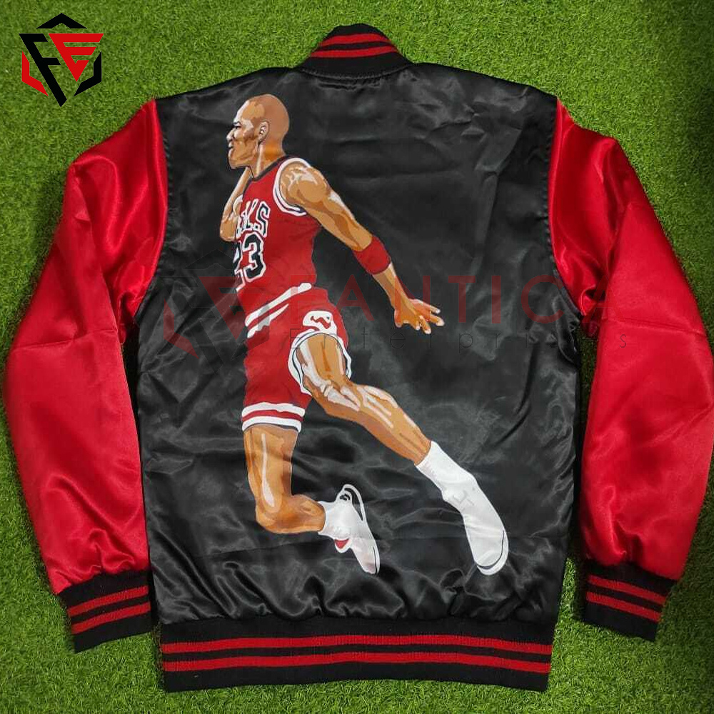 High Quality Custom Satin Bomber Jacket Polyester Winter Men and Women Baseball Satin Varsity Jacket