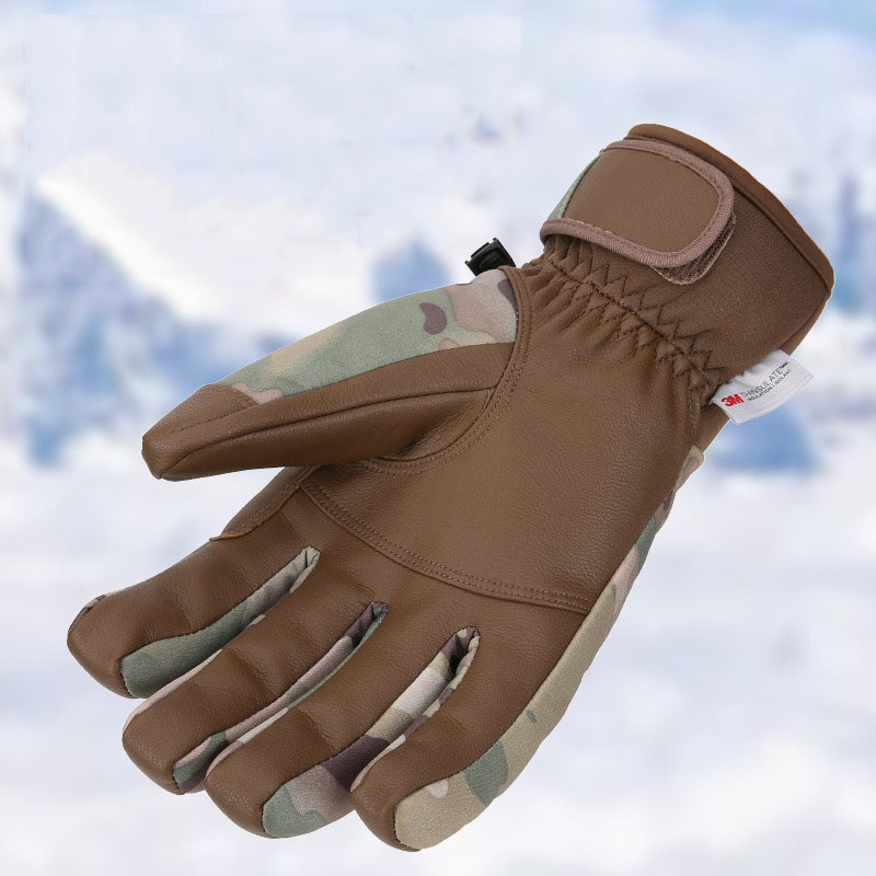 New Design Custom Size Outdoor Training Hunting Tactical Cold Weather Leather Gloves High Quality