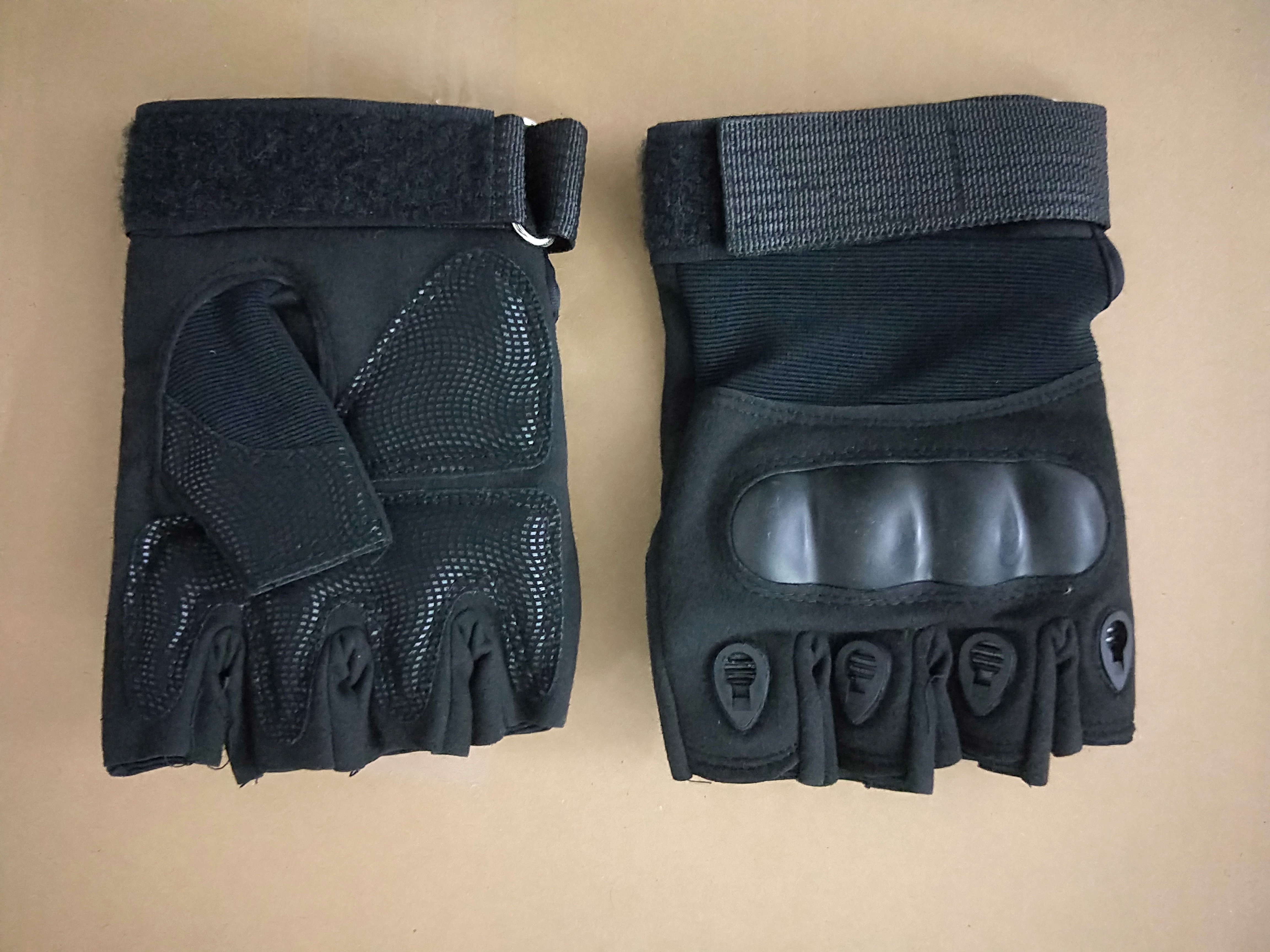 Fingerless heavy duty Knuckle protection Outdoor Training Motorcycle Cycling Tactical Gloves