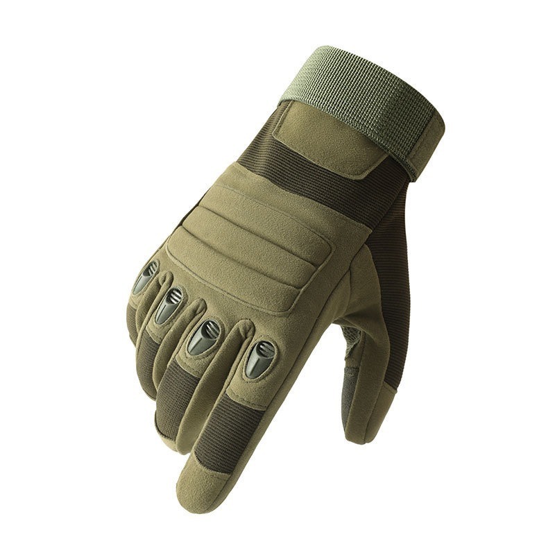 Heavy Duty Tactical Long Finger Non-Slip Gloves  Black Waterproof Wholesale Unisex Breathable