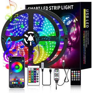 Smart Led Strip 12v/24v Led Strip Lights Color Changing Smart Wifi Led Strips Lights With Remote For Home Lighting