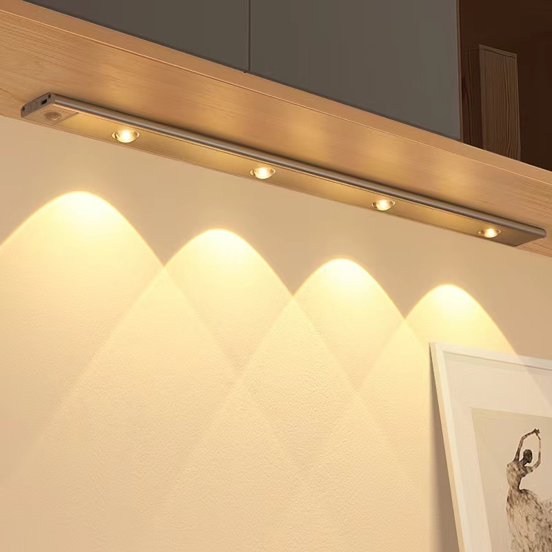 Motion Sensor LED Light for Kitchen Wardrobe Cabinet Lighting 20cm/30cm/40cm Aluminum LED Cabinet Sensor Light