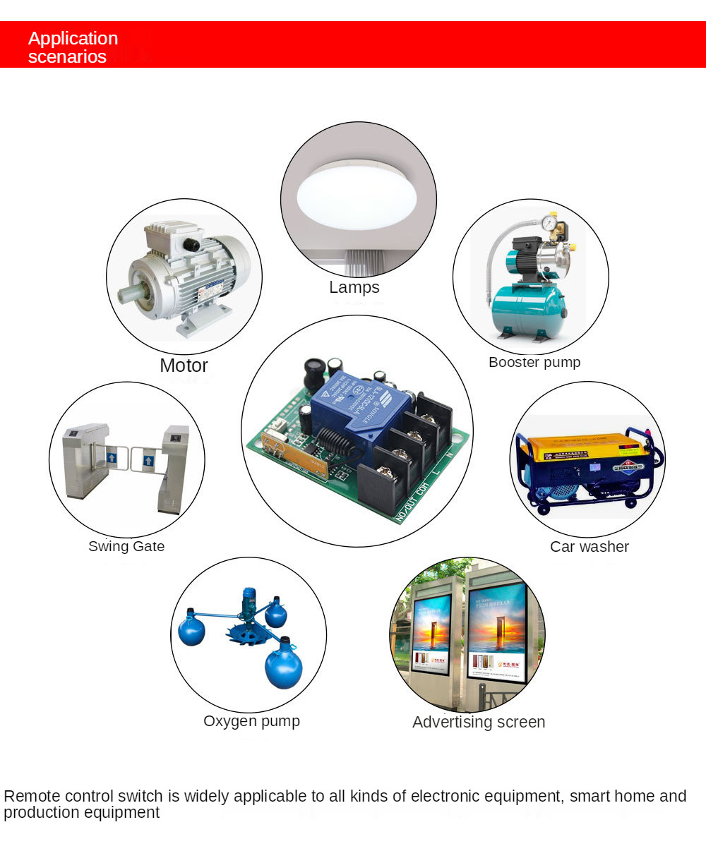 wireless remote control switch on off  DC12/24V