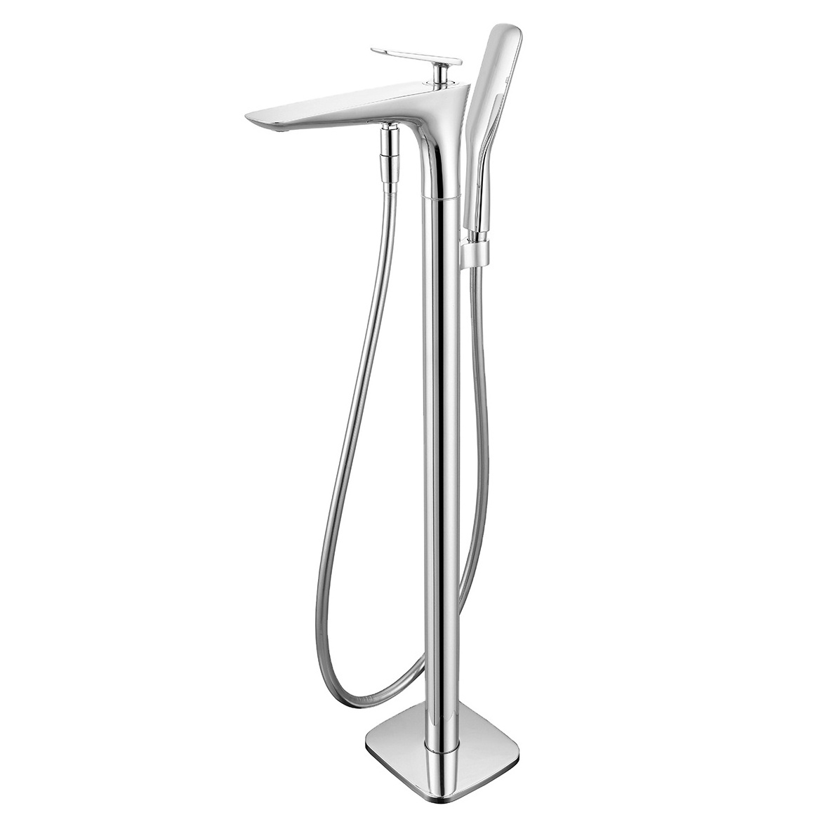 stainless steel mounted Free Standing Bath Shower Mixer bathroom upc floor stand bathtub faucet