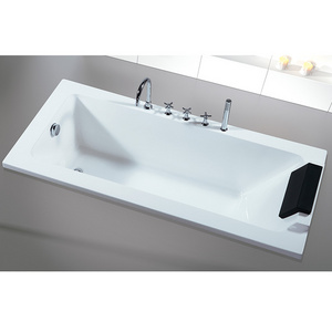 1.5m drop-in cast iron bathtub Elegant built in cast iron bath tub for sale