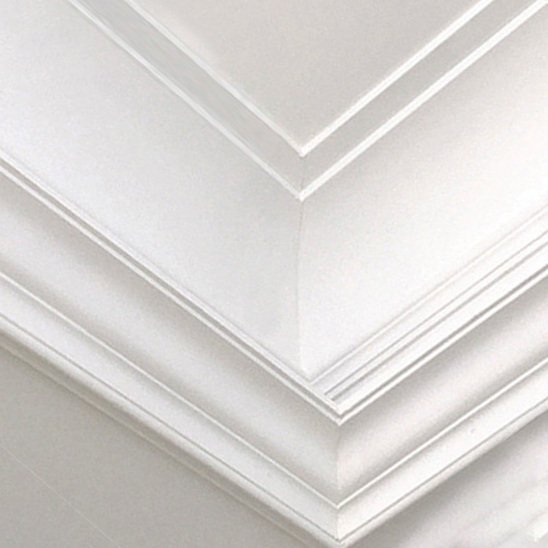 Primed white painted interior poyurethane crown moulding decorative styrofoam cornice for wall