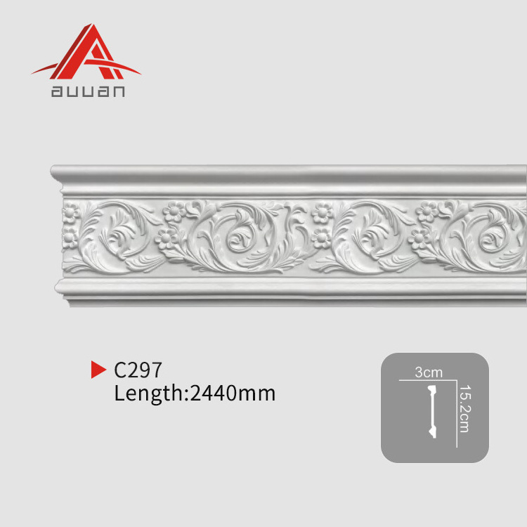 Polyurethane wall decorative molding PU frame molding flat wall molding for interior