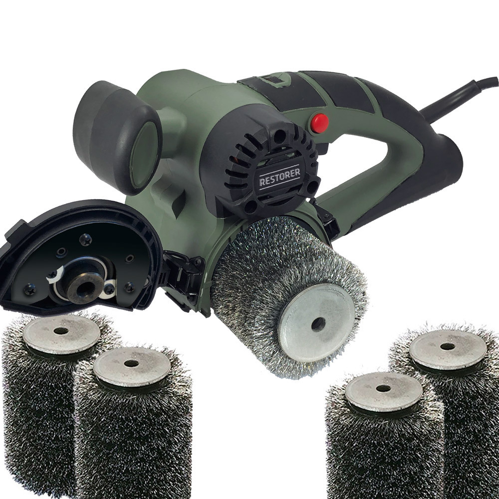 Restorer surface condition electric sander belt sander stainless steel wire wheel brush for decalling