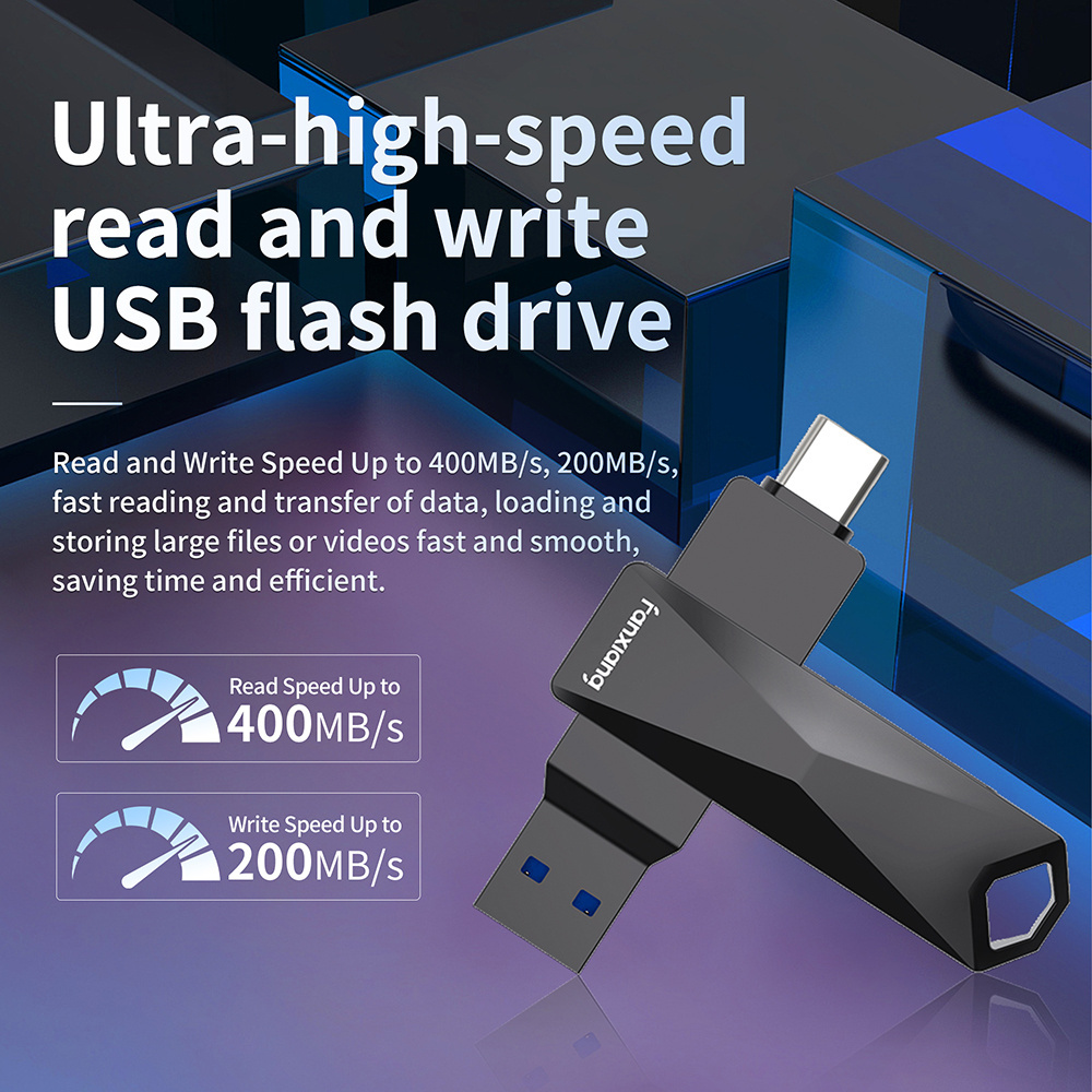 High Speed Custom USB Flash Drive 64GB 128GB 256GB 512GB Pendrive USB3.2 Flash Memory Stick Pen Drive