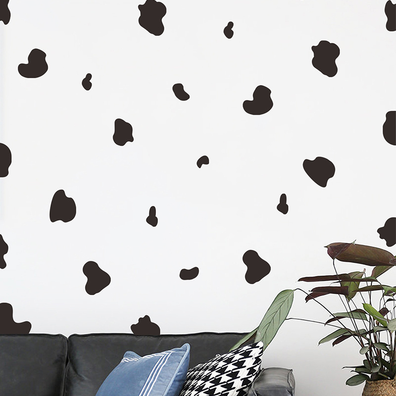 BedroomTV background children's room decoration 3d Wallpaper Art Decorations Lovely Cow Pattern Decorative