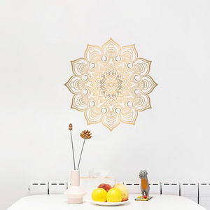 Ethnic style golden mandala pattern bedroom, entrance, wall beautification, decoration, wall stickers