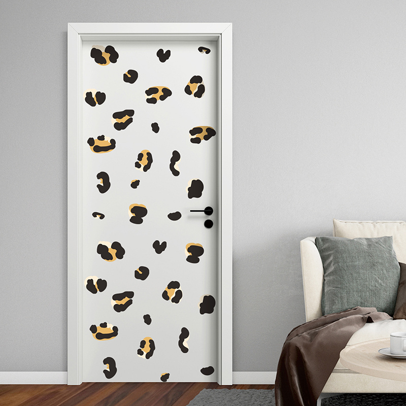 Cartoon animal leopard pattern children's room home wall beautification decoration wall stickers self-adhesive