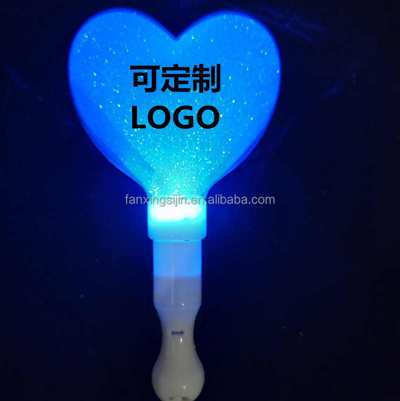 Kpop merchandise kpop concert light sticks star led light light up glow sticks with custom logo printing