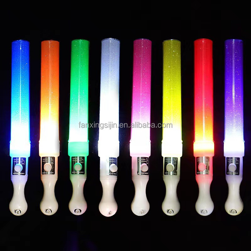 Kpop merchandise kpop concert light sticks star led light light up glow sticks with custom logo printing