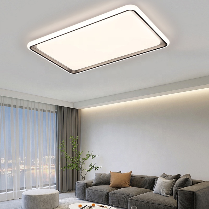 Ultra Thin Rectangle Flush Mount Panel Light Fixtures Indoor Home Lamp 360W LED Ceiling Light