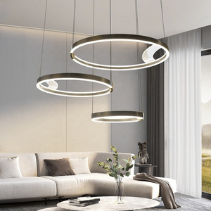 Large Simple Circle Ring Pendant Light Modern LED Lighting For Dining Living Room Bedroom