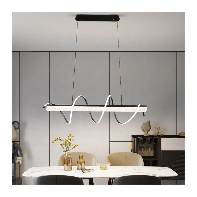 Modern Led Hanging Chandeliers & Pendant Lights for Home Stairs Bedroom Corridor Lighting Aluminum Nordic Chandelier 360 China