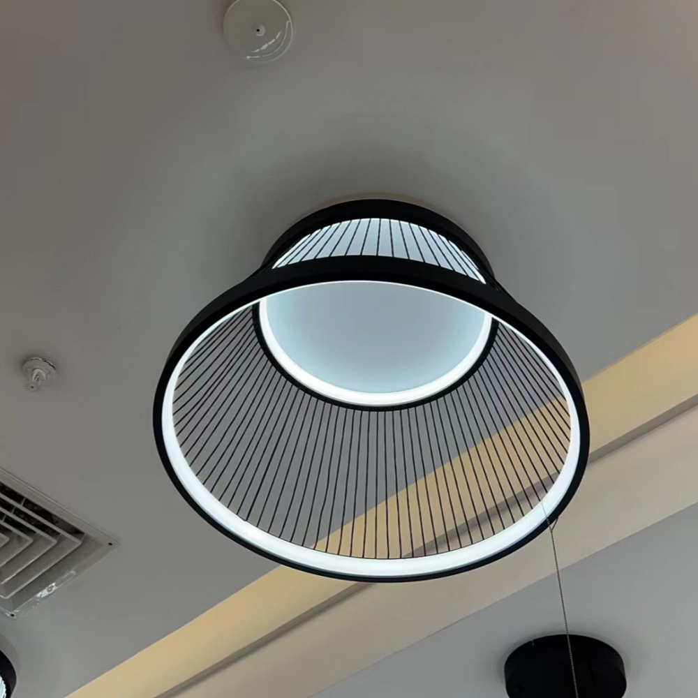 2024 Nodic Modern Elegant Round LED Ceiling Light Fixed Ring Pendant Light Chandelier 360