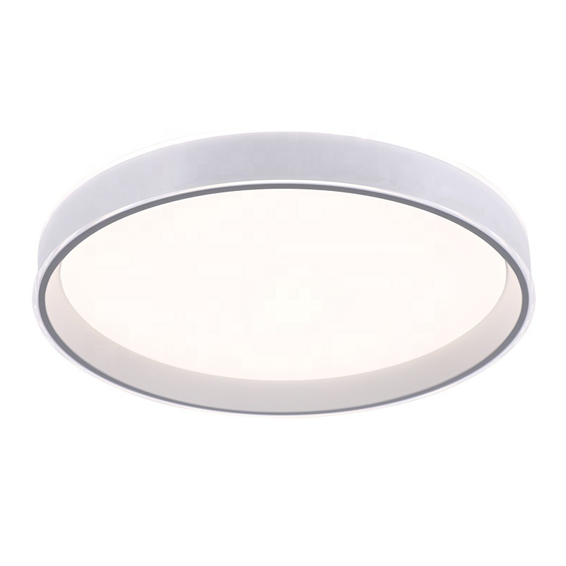 Modern 60W LED Ceiling Lights Bedroom Living Room Round Ceiling Lamps Metal Acrylic Nordic Lamp Surface Mounted Wall Switch 40cm