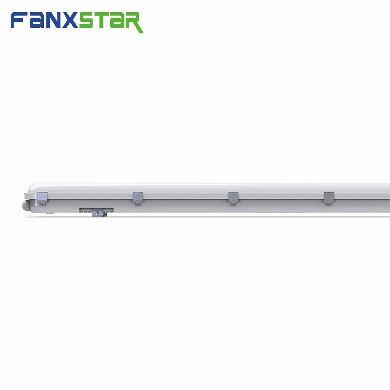 IP66 Full PC 0.6m 20W Led Tri proof Linkable Light Waterproof Led Emergency Batten Light Vapor Tight Fixtures 2W 3hours