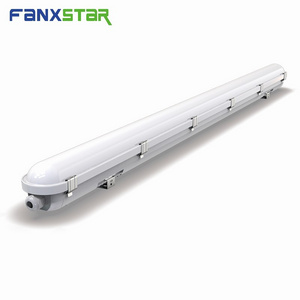 IP66 Full PC 1.2m 40W Led Tri proof Linkable Lights Waterproof Led Emergency Batten Lights Vapor Tight Fxiture 2W 3hours