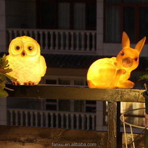 Owl Light Decor Solar Animal Light Led Landscape Path Light Color Changing for Park/Patio/Deck/Yard/Home/Pathway Olive